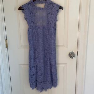 Free People Light Blue Lace Dress